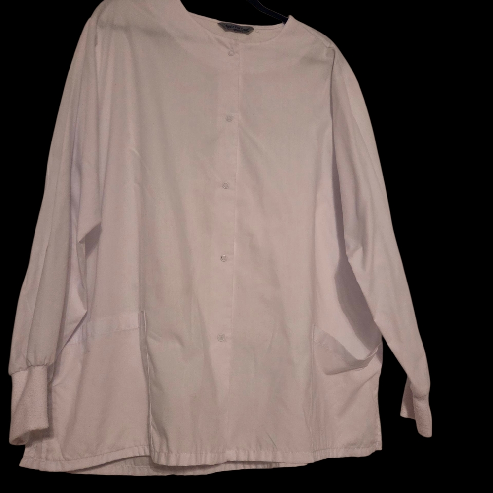 Men's Culinary White Button-Down Shirt